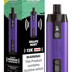 Al Fakher Crown Bar 12K Sound - Grape Mint Disposable Vape