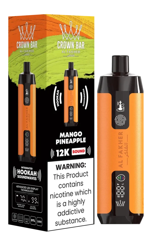 Al Fakher Crown Bar 12K Sound - Mango Pineapple Disposable Vape