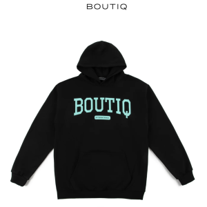 Boutiq Merch Hoodie College Black - Boutiq Wears