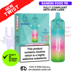 Raspberry Watermelon RandM T9000 9K Replacable Pod Kit