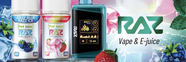 RAZ Disposable Vapes & E-juice for Free Shipping | Vapesourcing