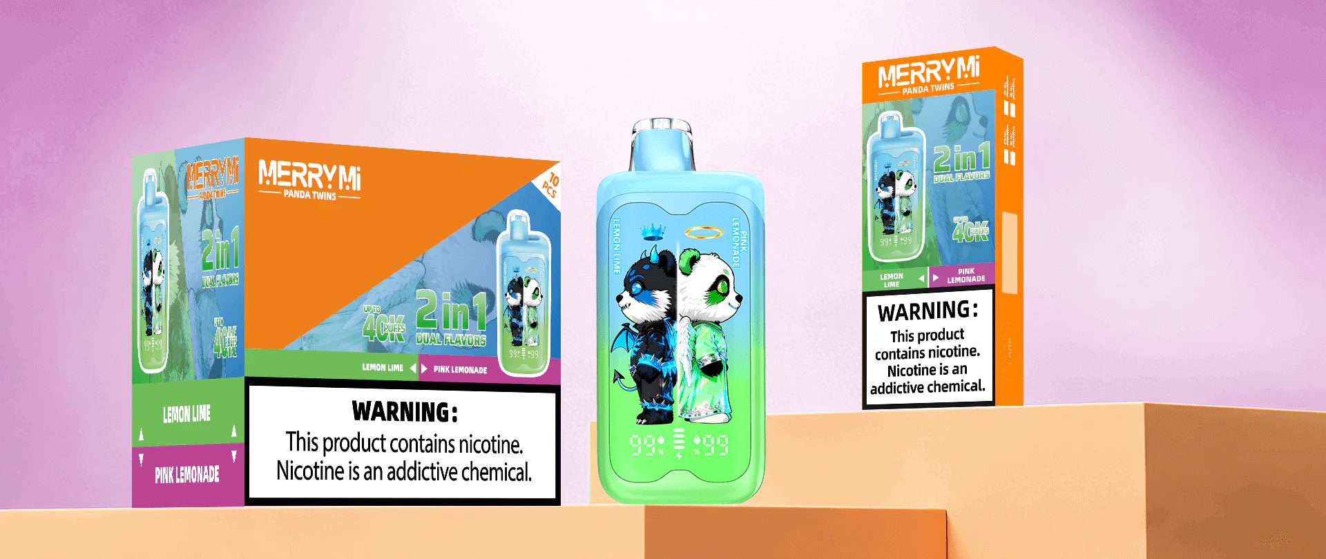 Buy PANDA TWINS Two Flavors in One Device.Switch Anytime - Image 3